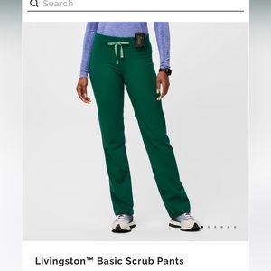 Figs Livingston Basic Scrub Pant- hunter green